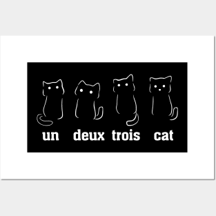 un deux trois cat Posters and Art